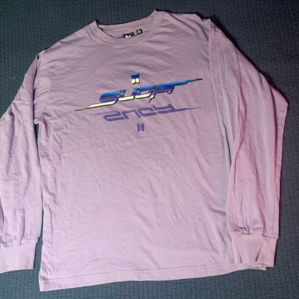 BTS Big Hit VR L/S Tee 03 Pop-up Exclusive Shirt Purple Size Mens XL Cotton
